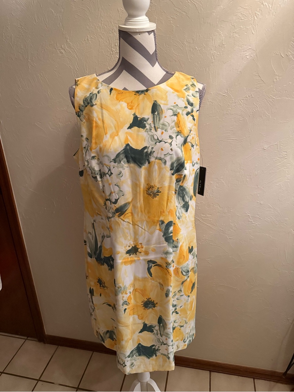 Alyx Yellow and Green Floral Mini Dress